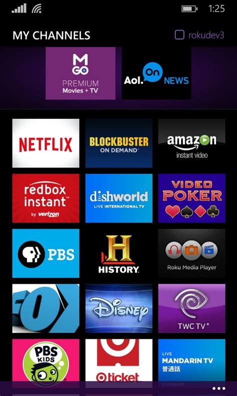 Click on ‘About’ on the Settings window. . Roku applications download